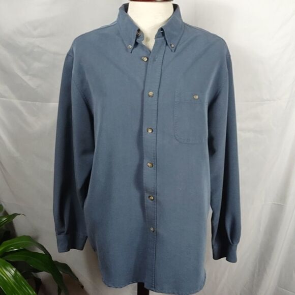 Lord & Taylor Casual Classics Blue Shirt - Picture 1 of 7